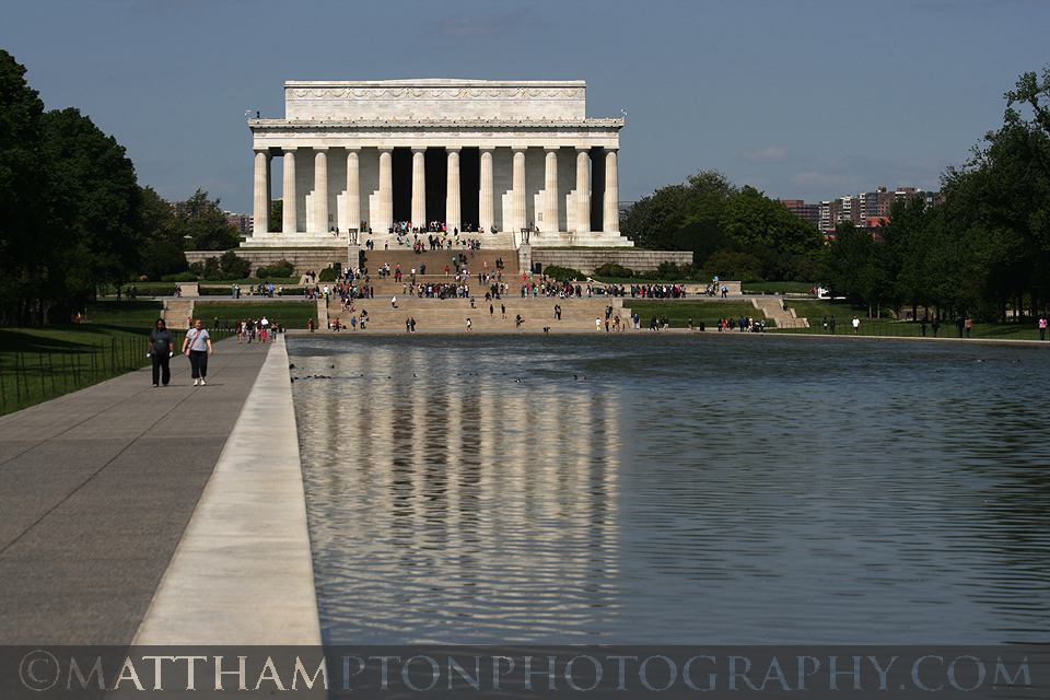 Lincoln Memorial seen in the Reflecting Pool