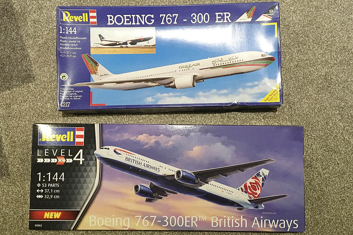 Aircraft I've Flown Part III - 1/144 Revell B767-336 Double Build ...